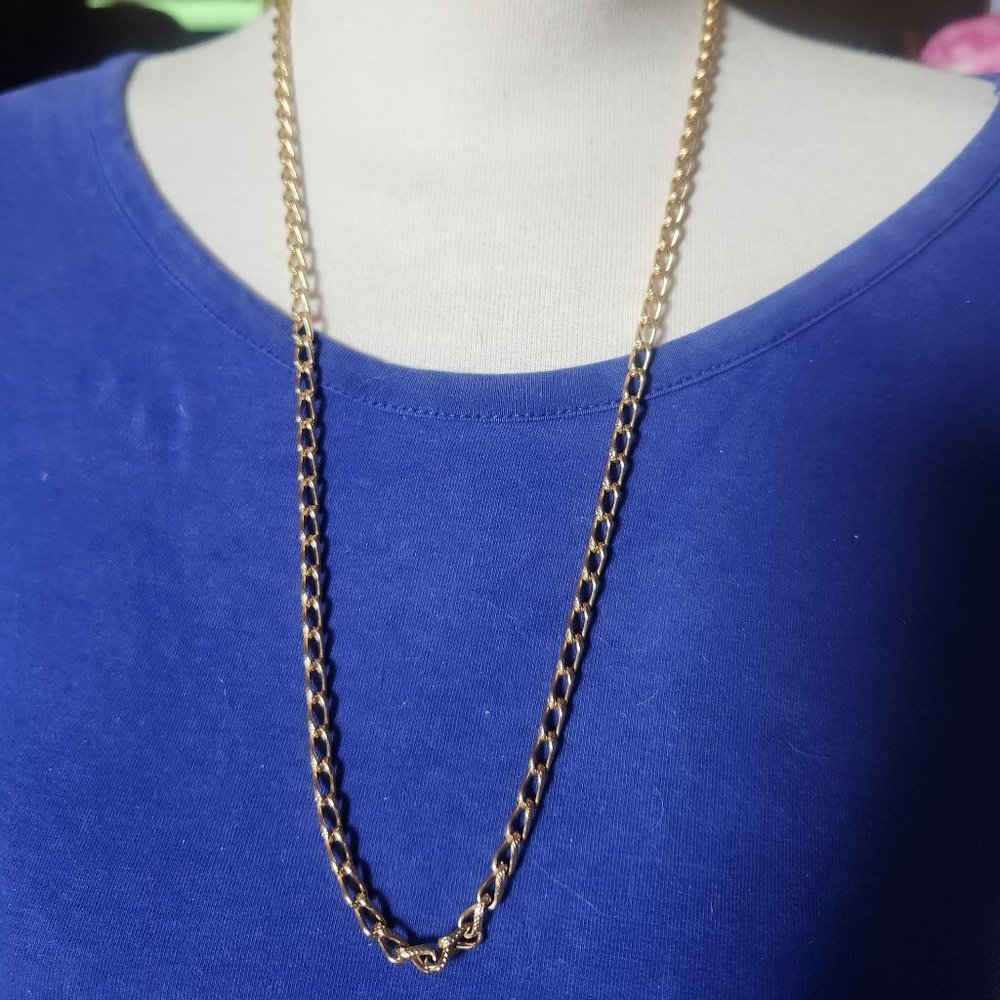 26" Gold Tone Chain Necklace Simple Style Artisan NWT Tony Alexander Jewelry